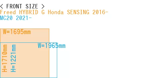 #Freed HYBRID G Honda SENSING 2016- + MC20 2021-